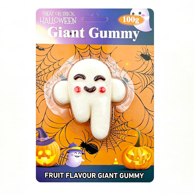 Giant Gummy Candy Assorted Cartoon Shape Fruit Flavor 100g Soft Chewy Candy Sweets