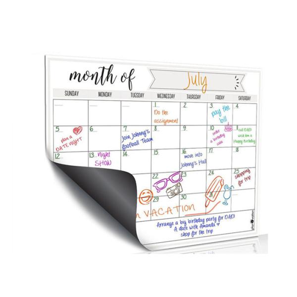 Magnetic Dry Erase Board Whiteboard Sheet 16 by 11 Inches Includes 4 Markers Perfect for Planning Notes and Grocery Lists