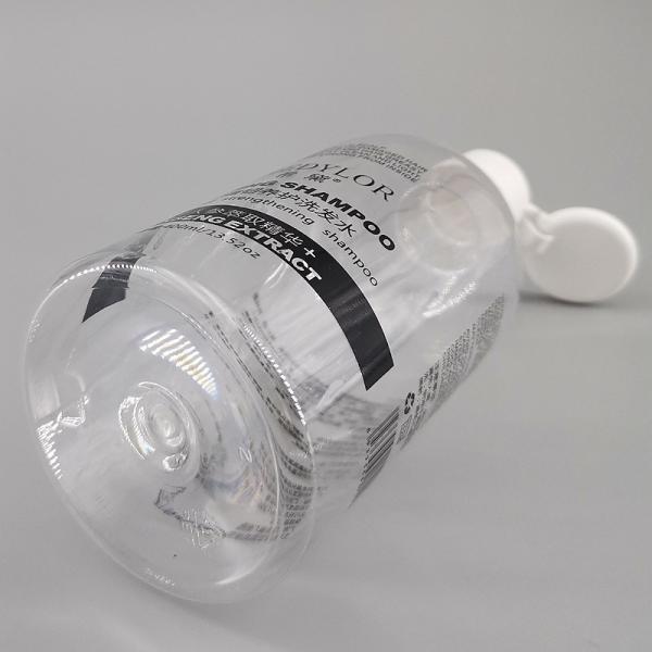 13.53oz400ml Transparent PET Shampoo Bottle Round Clear Shower Gel Toiletries Bottle Can Be Screen Printed And Labelled