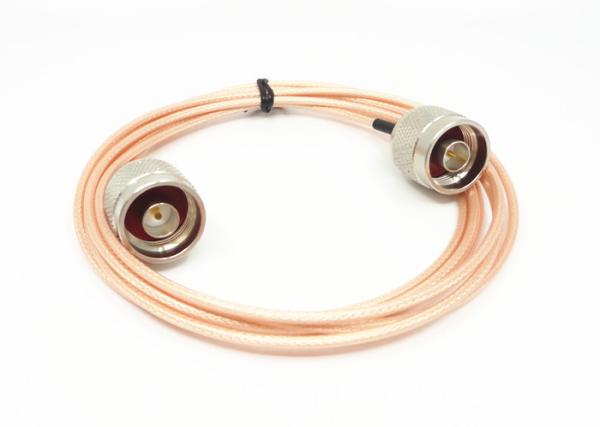 Homem dos conjuntos de cabo N de RG142 RF à impedância do conector coaxial 50Ω do RF do homem