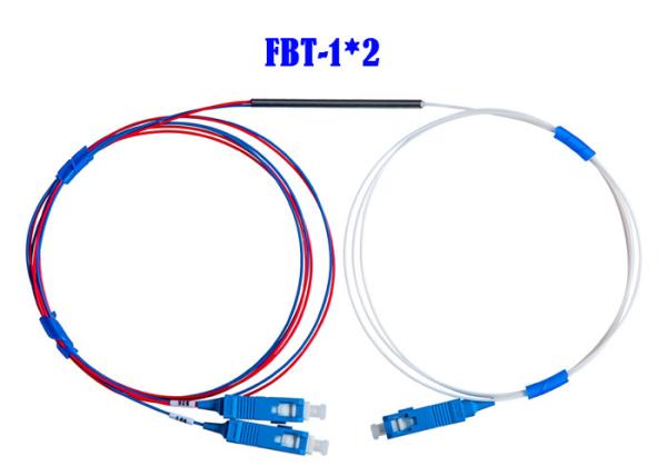 FBT 1×2 Coupler Fiber Optical WDM Mini 0.9 50/50 SC APC Connector 1310 1490 1550