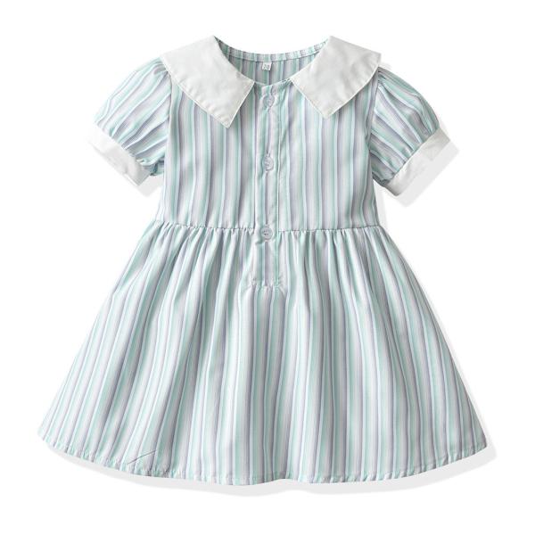 A bolha da lapela da manta curto Sleeved roupa de S da princesa Dress Summer Children '