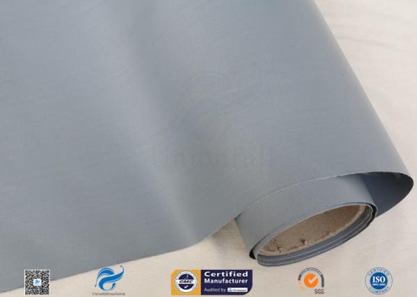 0.3mm 39 Gray PVC Coated Fiberglass Fabric For Flexible Air Ducting