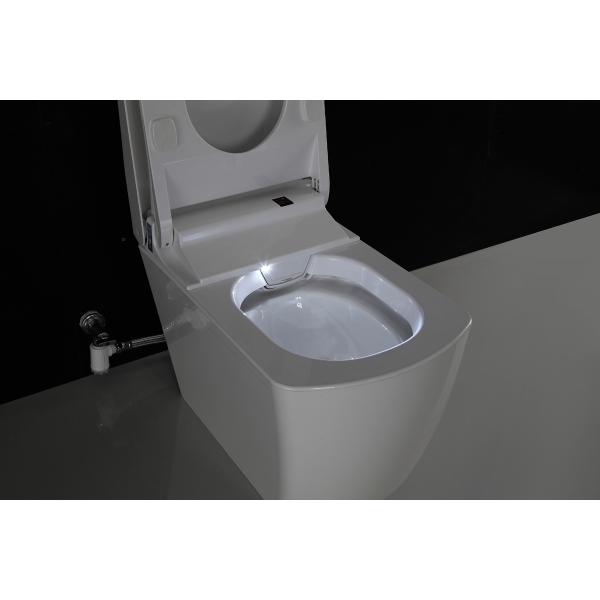 Bathroom Auto Wash Toilet Wind Temperature Adjusting With Body Sensor
