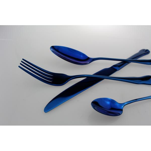 Newto Stainless steel cutlery/blue flatware/wedding cutlery/colorful cutlery