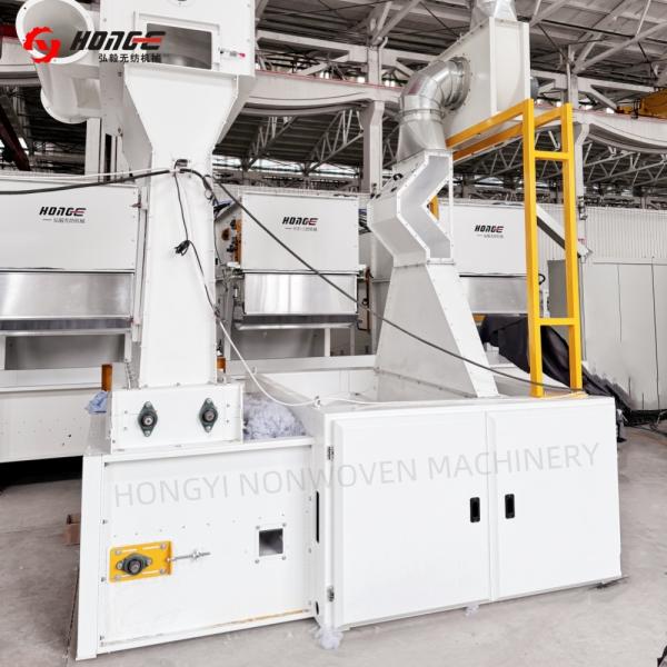 Automatic Fine Opening Machine , Fabric Cotton Waste Recycling Machine