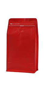 Golden High Barrier Aluminumed Foil Flat Bottom Standing Coffee Beans Storage Bags, Reusable Sealable Side Zipper