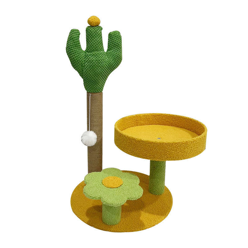 US Sisal and Plush Cat Scratching Post for Kitten 2.700kg Package Gross Weight