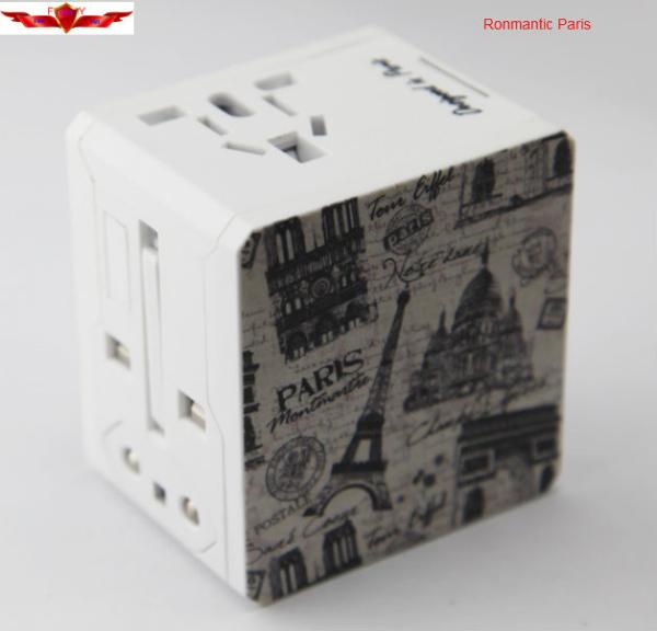 Newest Design Travel Adaptor with 2.1A USB Charger Iphones,ipads With UK/EURO/USA/AUS PLUG