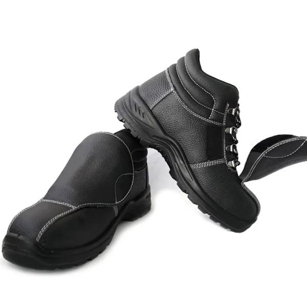 Slip Resistant Steel Toe Leather Boots Mens Welding Boots For Winter