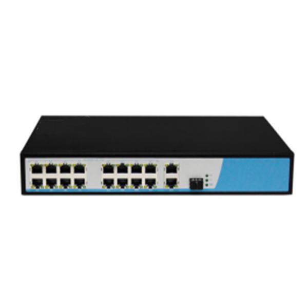 High Reliability 19 Port POE Ethernet Switch , 9.2Gbps Ethernet Switch Powered By POE
