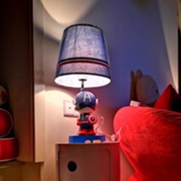 Nordic spider bat super hero Table Lamp Children'S Room Cartoon Bedside Kids Table lamp (WH-MTB-59)