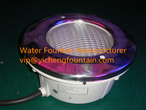 Stainless Steel Cover Underwater Swimming Pool Lights PAR56 Bulb With Plastic Niche