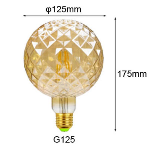 2W 4W Edison Decorative Light Bulbs Pineapple diodo emissor de luz Edison Bulb 2200K de 6 watts