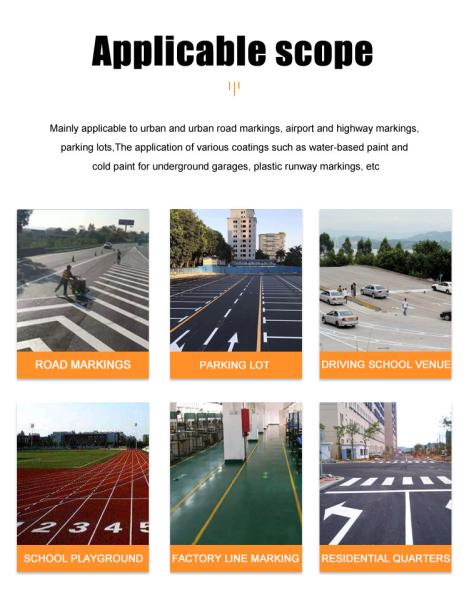 ISO Road Marking Machine Cold Paint Line Driver Traffic Line Paint Machine