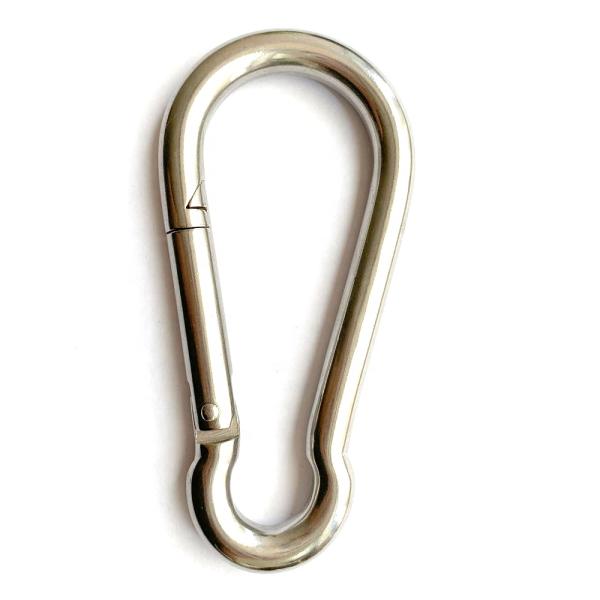 Technologie de traitement électrolytique en acier inoxydable DIN5299C Carabiner Snap Hook
