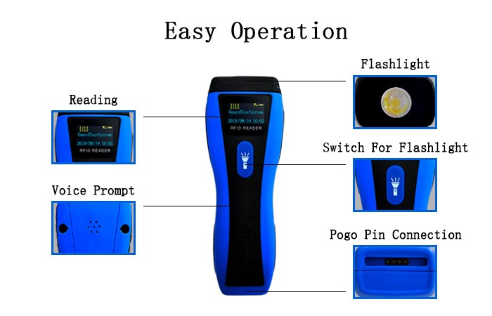 Tag Security Patrol System Мультиязычный фонарик Сенсорный переключатель Два цвета Hua-101z