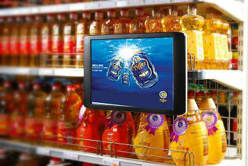 Дисплей рекламы Lcd средств цифров UL FCC 12 дюймов с полиэкраном/3g, 400cd/m2
