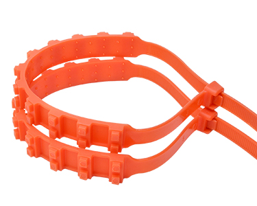 Nylon Colour Cable Ties Orange Eco Friendly For Bunding Wires