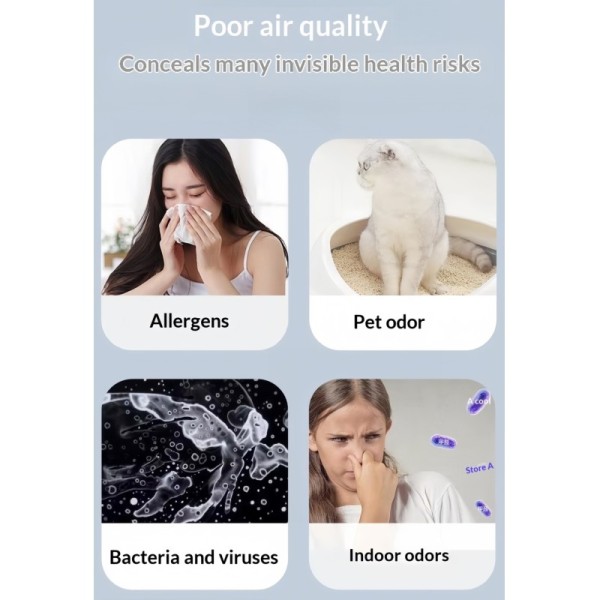Cat Litter Box Deodorizer Pet Odor Eliminators For Living Room Bedroom
