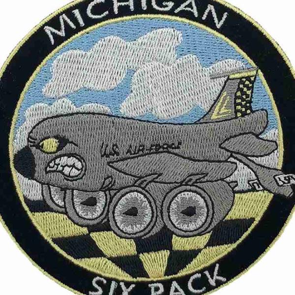 Laser Cut 3in Embroidery Michigan Iron On Patch Twill For Sports