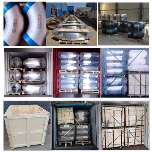 Noir de coude de rayon de l'acier au carbone 90 de la norme ANSI B16.9 de Sch40 Astm A234 gr. Wpb long