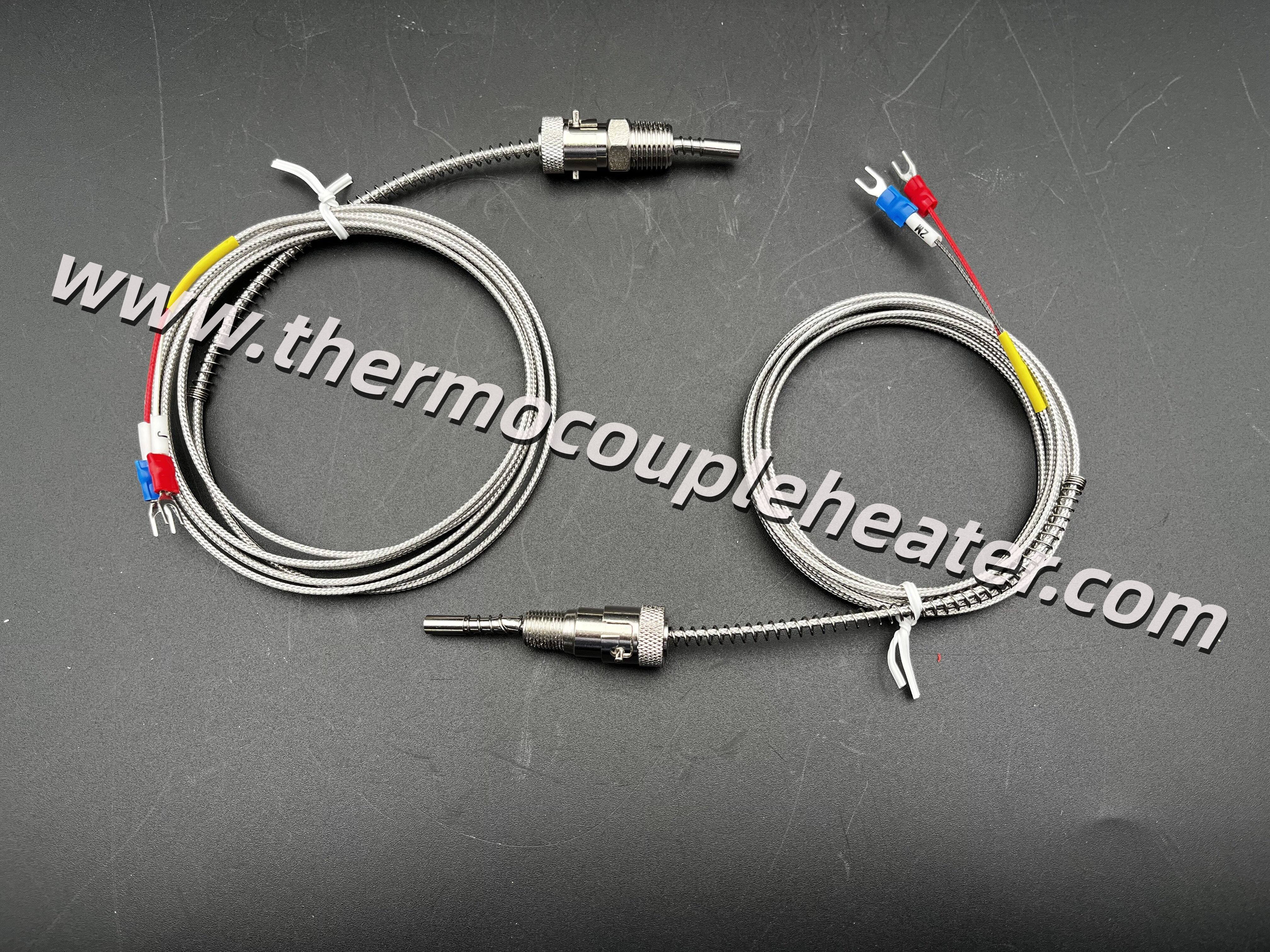 Type J/K Thermocouple With Quick-Lock Bayonet Fitting, 1/4 & 1/8 NPT Thread Adapter