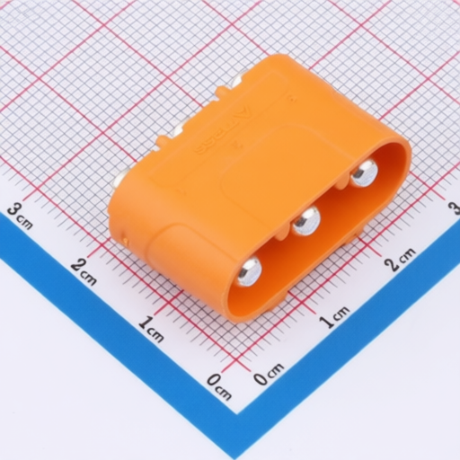 Vertical Board Mount Connector Changzhou Amass Elec LCC40PB-M Three Pin Model for Lithium Battery