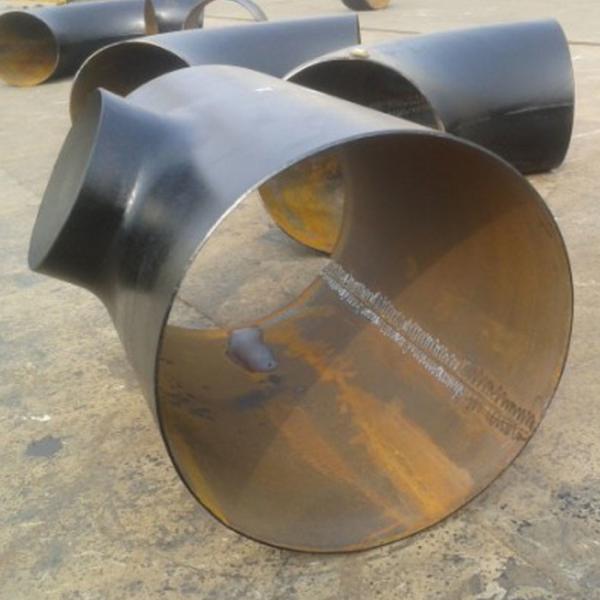 Q235B Carbon Steel  Asme B16 9 Lateral Tee Butt Welded Tee Y Shaped