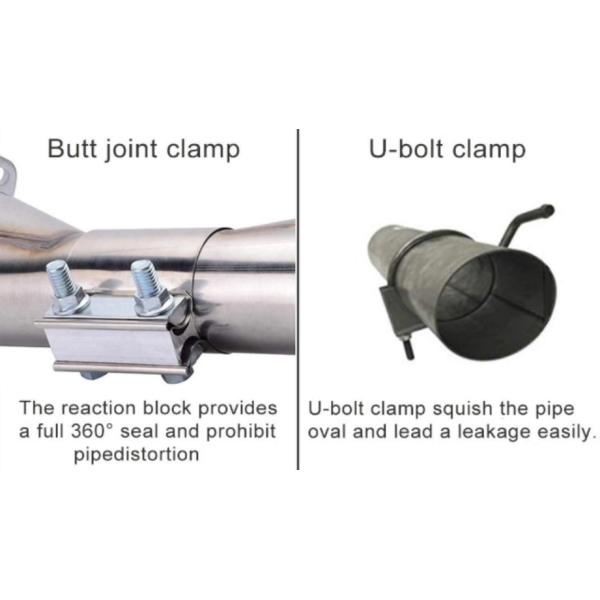 Anti Corrosion SS304 57mm 2.25 Exhaust Sleeve Clamp