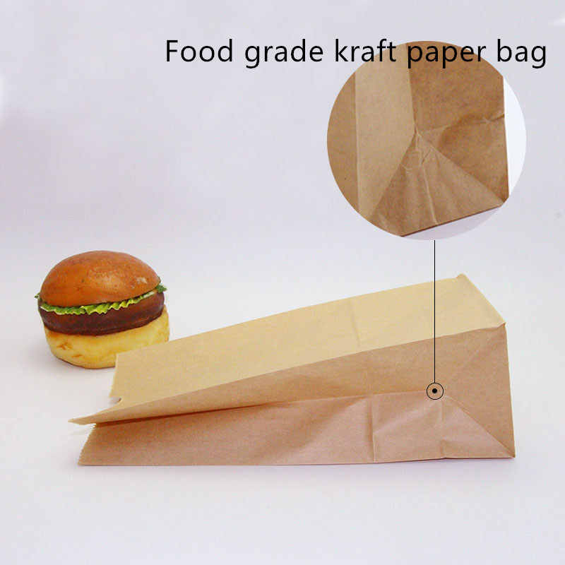 Бумажный мешок пекарни ISO9001 Biodegradable Брауна