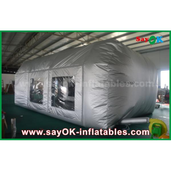 Inflatable Garage Tent Prefessional Gray Waterproof PVC And Oxford Cloth Inflatable Paint Booth For Car Painting