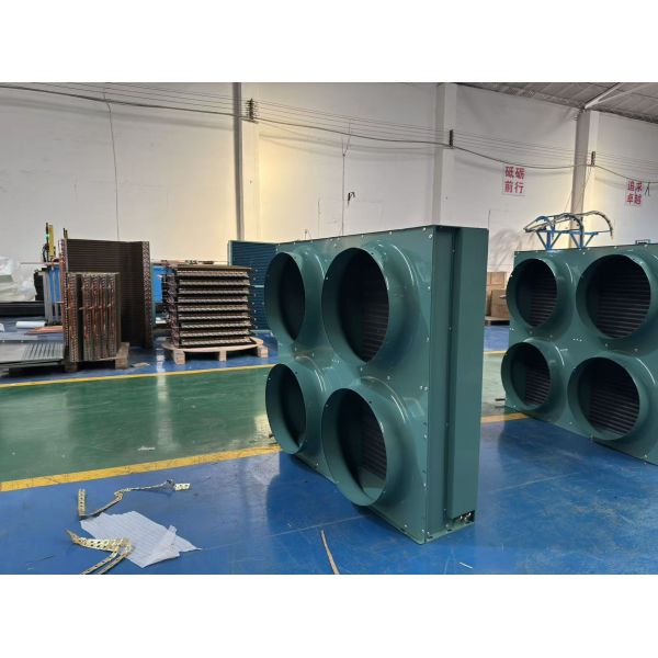 Energy-Saving High Efficiency Industrial 4 Fan Aluminum Copper Tube Air Cooled Condenser 1 Year Warranty for Refrigeration
