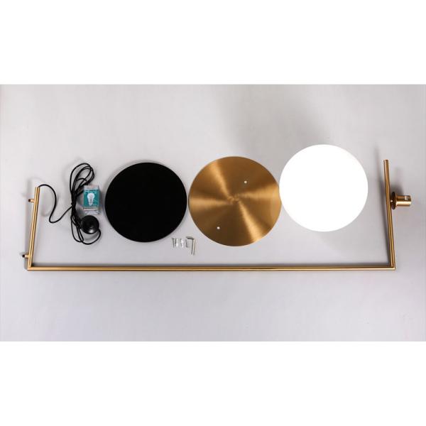 Modern minimalist floor lamp living room bedroom bedside vertical lamp milk white glass ball floor lamp modern vertical