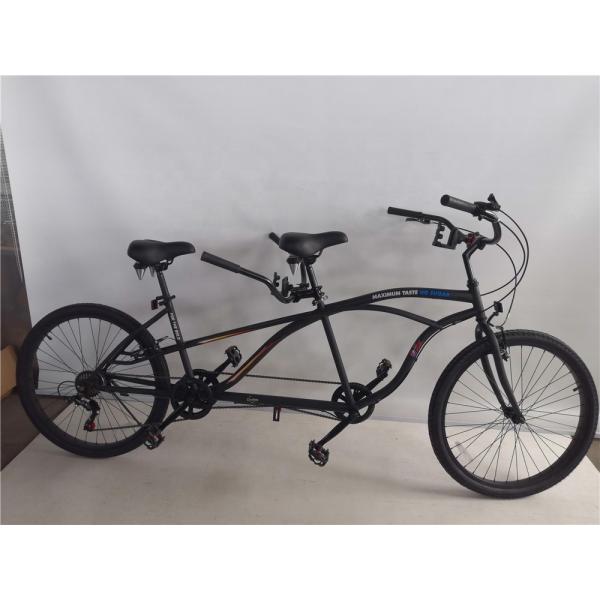 CE Certified Steel Frame 26 Shimano 7 Speeds Beach Cruiser Tandem Bike for Two Riders