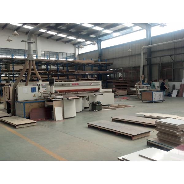 Wood Grain Shaker Kitchen Cabinet Doors 458*688mm With PVC Film Wrapped