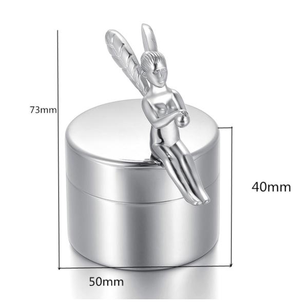 Stainless Steel Angel Cremation Urn Unique Design for Memorial Jewelry Engravable
