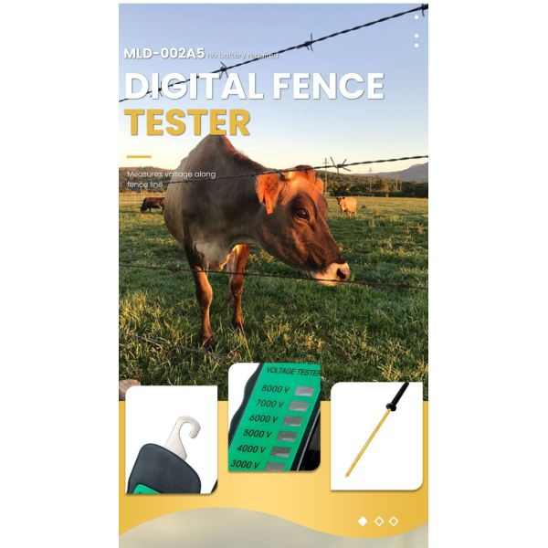 Wuxi Imhoo Electric Fence Tester 1000V to 8000V Pulse Voltage Measurement Fence Controllers for Electric Fencing Equipment