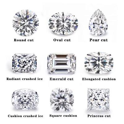 Lab Grown Loose Moissanite Diamond VVS Certificate 7-Carat Bright Custom Synthetic Gems
