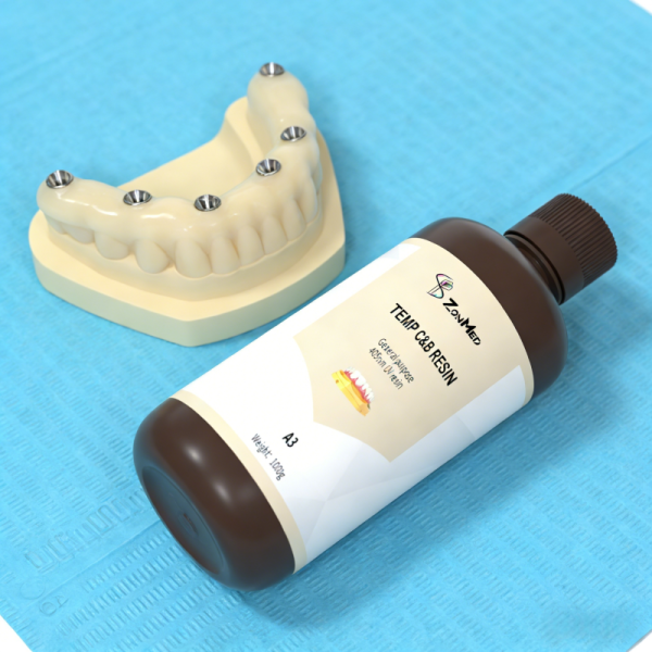 Trial Crown And Bridge Restorations Temp C B Resin A3 Water Absorption Rate 0.6 to 0.95 Temporary Dental Resin Material