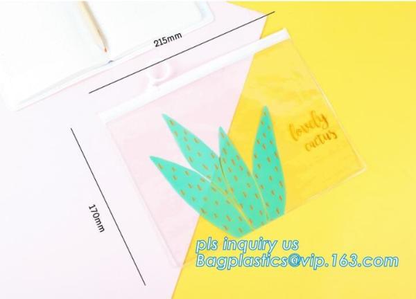 stationery slider bag with custom printed girls school pencil case/printing student stationery pencil bag case, slider p