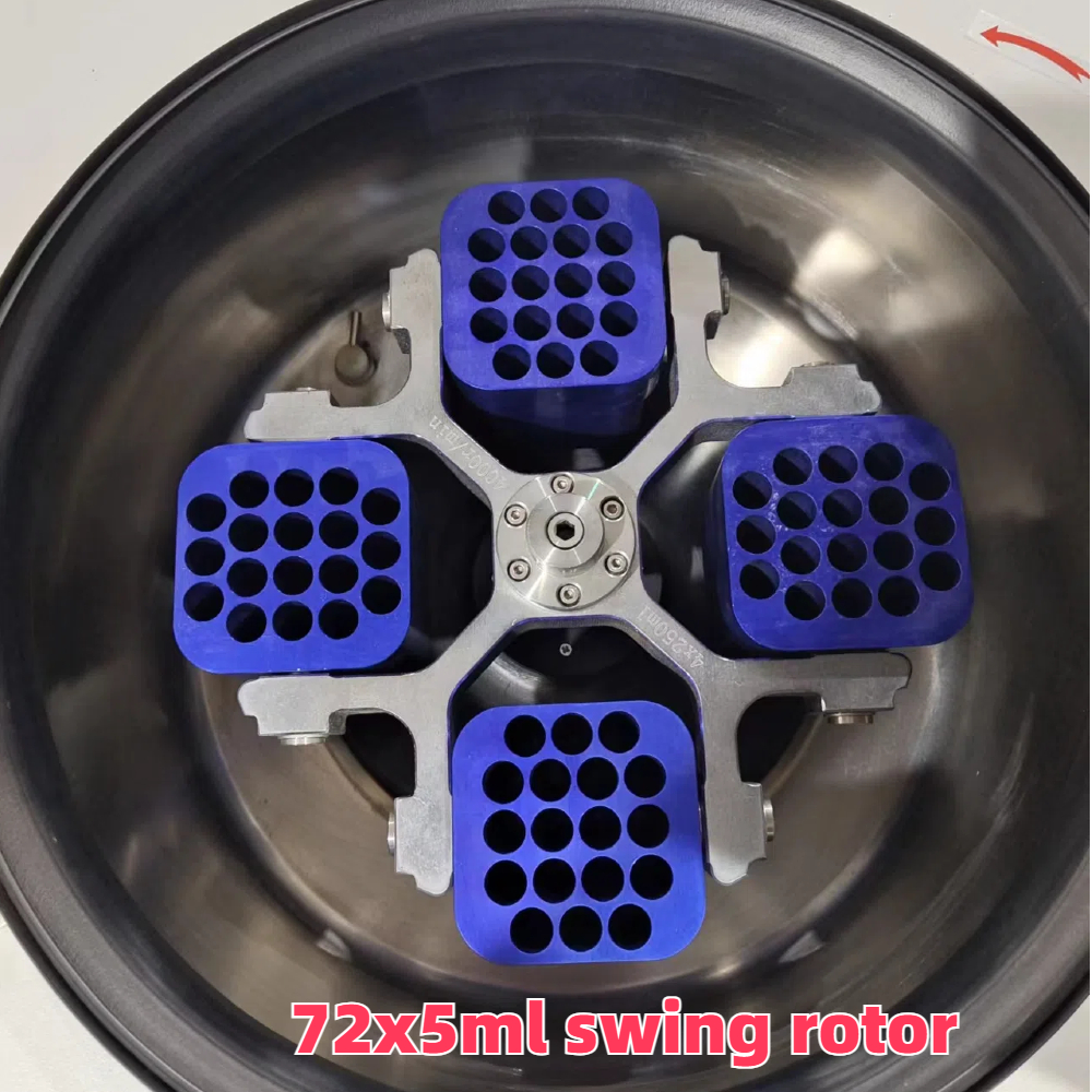 TDL5M Refrigerated Centrifuge 6000rpm 4x250ml Swing Rotor Continues Benchtop Low Speed Centrifuge Machine Laboratory Centrifuge