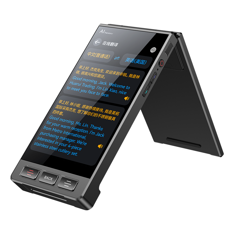 Double Screens Smart Voice Language Translator Device 159 Languages WiFi Offline