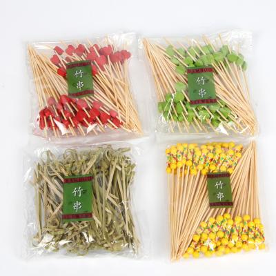 Comprimento de bambu descartável 9cm/12cm das varas do hamburguer