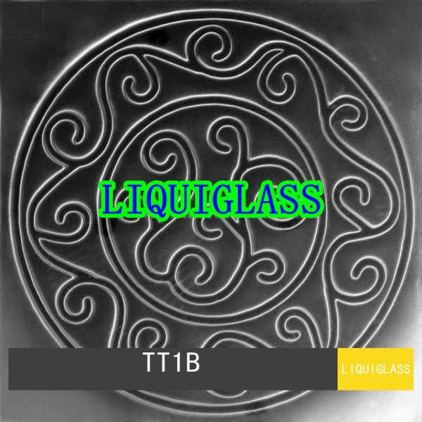 Solid Printed Toughened And Laminated Glass Tile