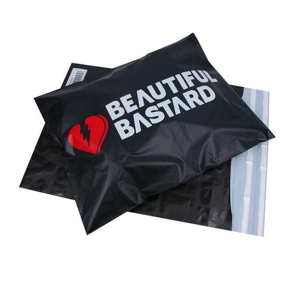 Black Waterproof Mailing Bags Biodegradable PLA PBAT Bag Customized