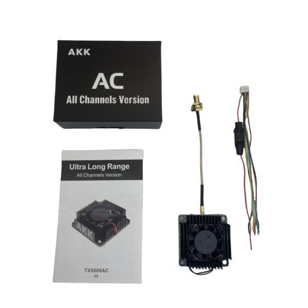 ドローン部品 AKK TX5000AC 5W 5.8GHz FPV VTX 96CH レーシングビデオトランスミッター 5.8G FPV レーシング RC クワッドコプター用 48g 重量