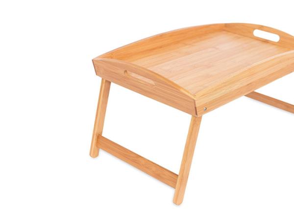 Bamboo Breakfast Bed Trays with Special Shape Cut Out Handles Bamboo Serving Tray