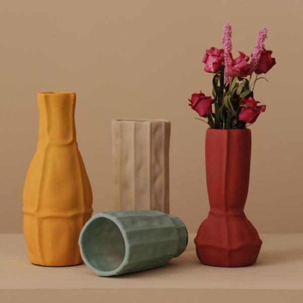 Large Red Terra Cotta Pottery Antique Flower Vase for Home Decoration Pieces Ceramic