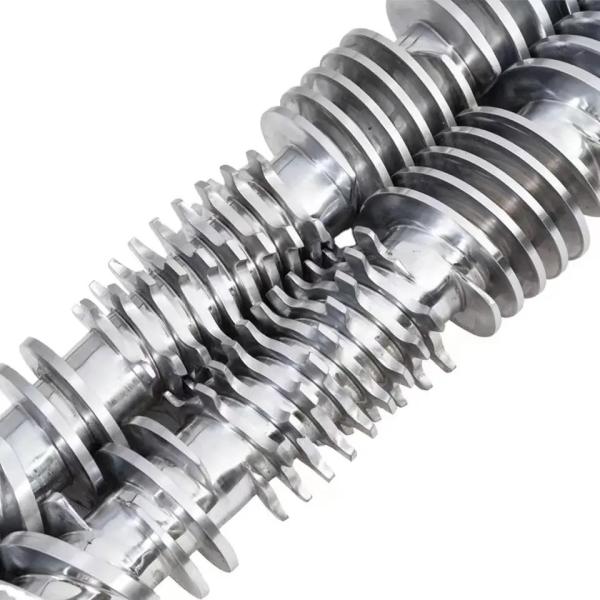 51/105 65/132 80/156 Bimetallic Conical Twin Screw Barrel For PVC Extruder